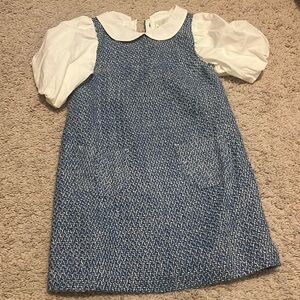 Janie and Jack Boucle Blue Dress